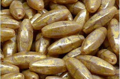 Peeled Olive beads 19x7mm (111-29008-19x07-26016-34302)