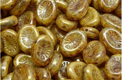 Kiwi Beads 14x10mm (111-99105-14x10-01000-02010-86800-86720)