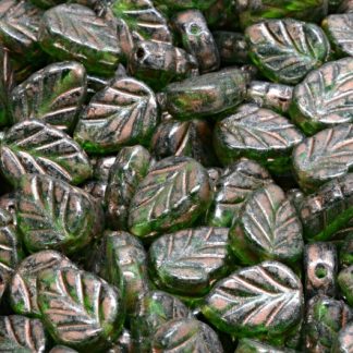 Mint Leaf Beads 10x8mm (111-30442-10x08-50120-86750)