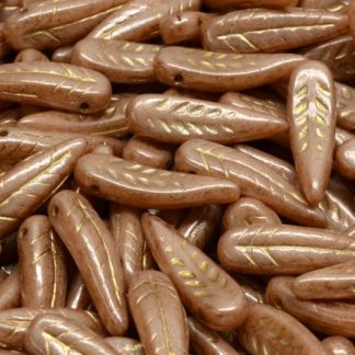 Bird Feather Beads 5x17mm (111-95023-05x17-13020-54302-86750)