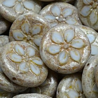 Flower Coin Beads 18x18mm (991-99131-18x18-07304-86800-34301)