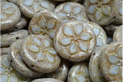 Flower Coin Beads 18x18mm (991-99131-18x18-07304-86800-34301)