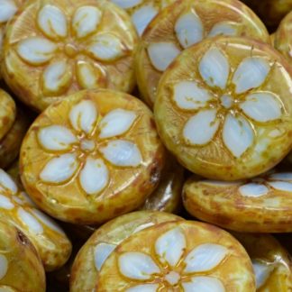Flower Coin Beads 18x18mm (991-99131-18x18-07304-86800)