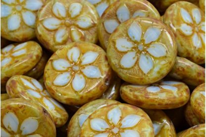 Flower Coin Beads 18x18mm (991-99131-18x18-07304-86800)