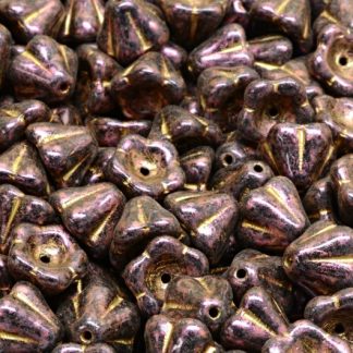 Bell Flower Beads 6x8mm (111-00240-06x08-23980-54302-86944)