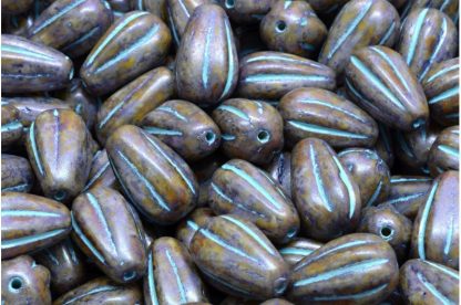 Drop Melon Beads 13x8mm (111-30283-13x08-02010-65329-54308)