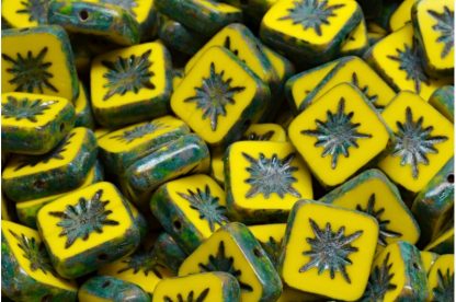 TCB Squared Kiwi Beads 10x10mm (991-99116-10x10-83120-86800-34309)
