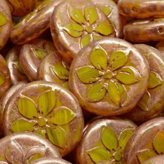 Flower Coin Beads 18x18mm (991-99131-18x18-81210-86750)