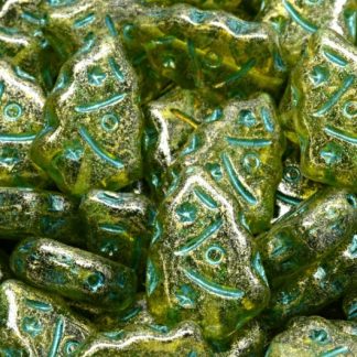Christmas Tree Beads 17x12mm (111-30444-17x12-50230-43811-34302)