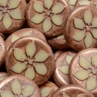 Flower Coin Beads 18x18mm (991-99131-18x18-11111-86750)