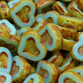TCB Heart Beads 14x12mm (991-77779-14x12-61400-86800)