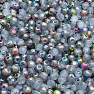 Round Druck Beads 3x3mm (111-19001-03x03-00030-ETCH-28101)