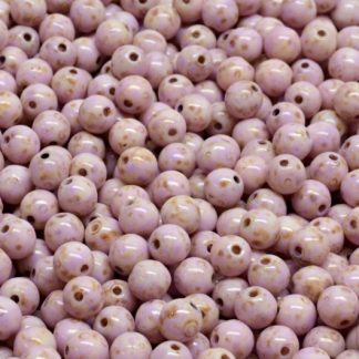 Round Druck Beads 4x4mm (111-19001-04x04-02010-86800-33305)