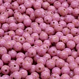 Round Druck Beads 4x4mm (111-19001-04x04-02010-86800-33306)