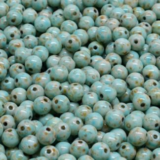 Round Druck Beads 4x4mm (111-19001-04x04-02010-86800-33309)