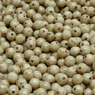 Round Druck Beads 4x4mm (111-19001-04x04-02010-86800-33312)