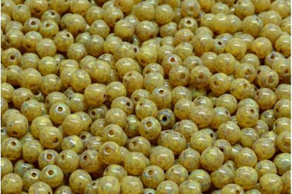 Round Druck Beads 4x4mm (111-19001-04x04-00030-86800-33303)