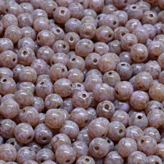 Round Druck Beads 4x4mm (111-19001-04x04-00030-86800-33305)