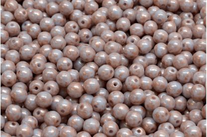 Round Druck Beads 4x4mm (111-19001-04x04-33000-86750)