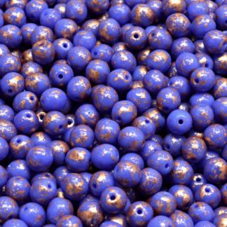 Round Druck Beads 4x4mm (111-19001-04x04-33050-94402)