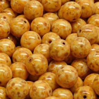 Round Druck Beads 8x8mm (111-19001-08x08-02010-86800-33302)