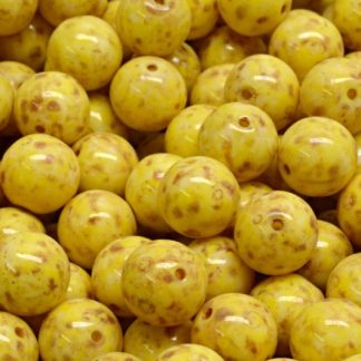 Round Druck Beads 8x8mm (111-19001-08x08-02010-86800-33303)