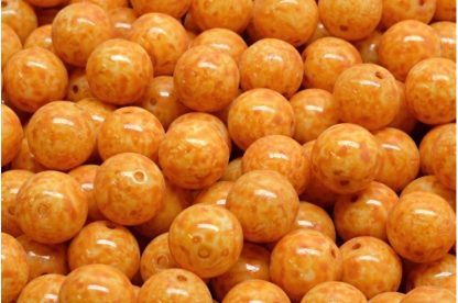 Round Druck Beads 8x8mm (111-19001-08x08-02020-33302)