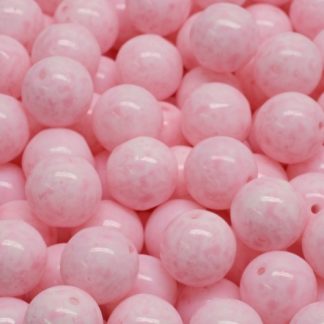 Round Druck Beads 8x8mm (111-19001-08x08-02020-33304)