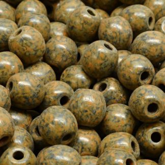 Round Druck Beads with BIG HOLE 2,0mm (111-19003-08x08-23980-86800-33302)