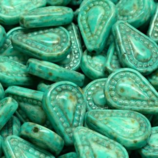 Filigree Tear Drop Beads 14x10mm (111-95076-14x10-02010-86800-33310)