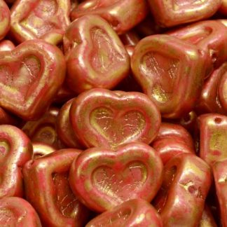 Heart Beads 14x12mm (111-77779-12x14-02010-84304-86720)