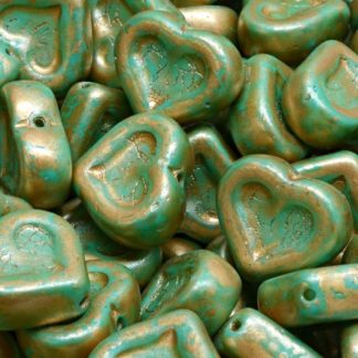 Heart Beads 14x12mm (111-77779-12x14-02010-84309-86710)