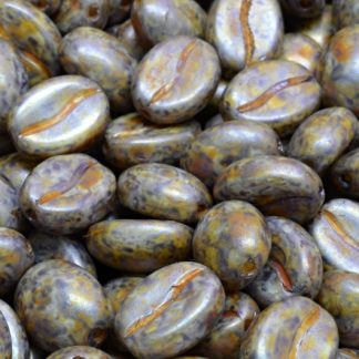 Coffee Bean Beads 11x8mm (111-30262-11x08-02010-65329)