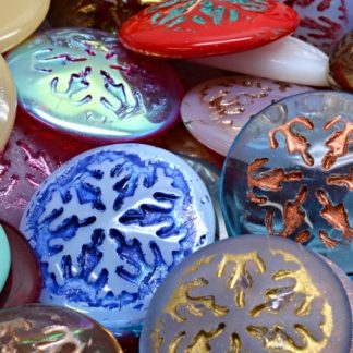 Snowflake Cabochon Beads 21x21mm (111-95014-21x21-00001-mix)