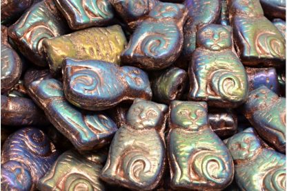 Cat beads 17x11mm (111-95013-17x11-R2239-28703-54318)