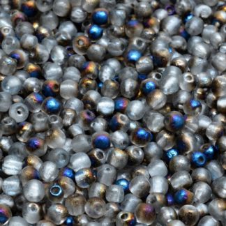 Round Druck Beads 3x3mm (111-19001-03x03-00030-etch-29901)