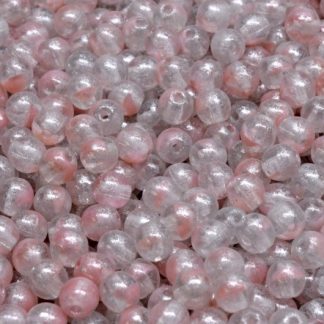 Round Druck Beads 4x4mm (111-19001-04x04-R0742-34301)