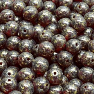 Round Druck Beads 6x6mm (111-19001-06x06-90110-34302)