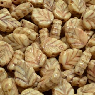 Mint Leaf Beads 10x8mm (111-30442-10x08-02010-86800-33301)