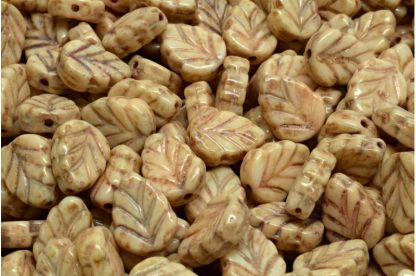 Mint Leaf Beads 10x8mm (111-30442-10x08-02010-86800-33301)