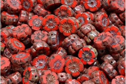 TCB Hawaian Flowers 8x8mm (991-01202-08x08-R0932-86800)