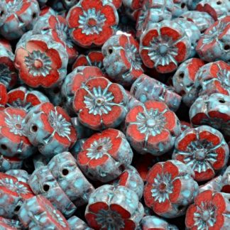 TCB Hawaian Flowers 8x8mm (991-01202-08x08-R0932-86800-33309)