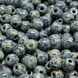Round Druck Beads - Big Hole 1,5mm (111-19003-06x06-23980-86800-33301)