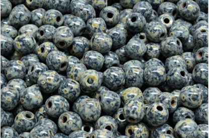 Round Druck Beads - Big Hole 1,5mm (111-19003-06x06-23980-86800-33301)