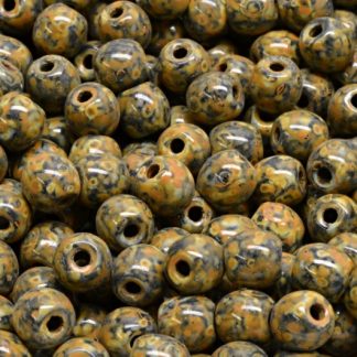 Round Druck Beads - Big Hole 1,5mm (111-19003-06x06-23980-86800-33302)