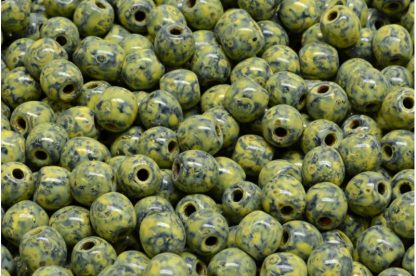 Round Druck Beads - Big Hole 1,5mm (111-19003-06x06-23980-86800-33303)
