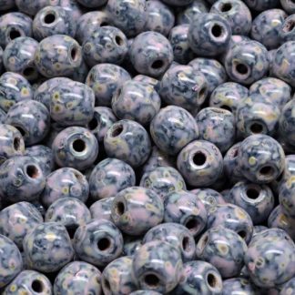 Round Druck Beads - Big Hole 1,5mm (111-19003-06x06-23980-86800-33304)