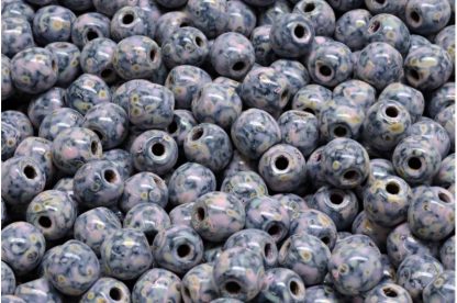 Round Druck Beads - Big Hole 1,5mm (111-19003-06x06-23980-86800-33304)