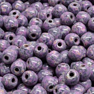 Round Druck Beads - Big Hole 1,5mm (111-19003-06x06-23980-86800-33306)