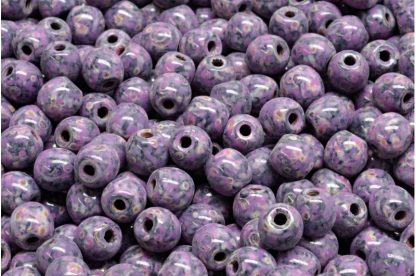 Round Druck Beads - Big Hole 1,5mm (111-19003-06x06-23980-86800-33306)